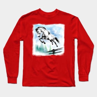 Jumping Horse Long Sleeve T-Shirt